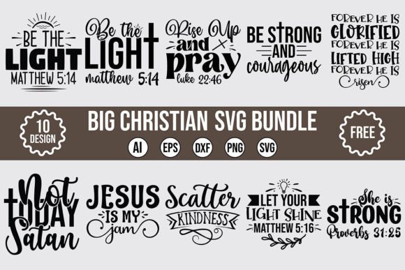 Big Christian SVG Free Bundle