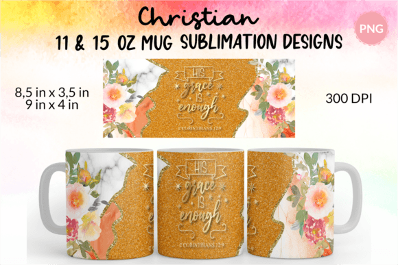 Christian Mug Wrap His Grace is Enough Crafts