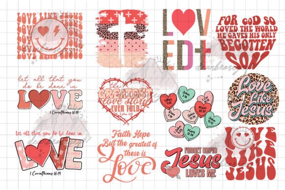 Christian Valentine s Day Bundle 12 Png & Crafts