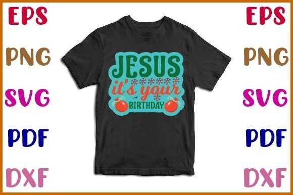 Jesus It's Your Birthday Sticker Design & Crafts