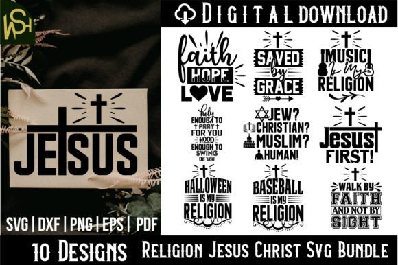 Religion Jesus Christ Svg Bundle for Crafts